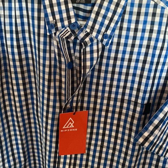 Ripzone Black Blue Button Shirt - Picture 4 of 4